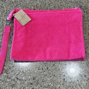 🆕 Scents & feel large terry pouch bag pink